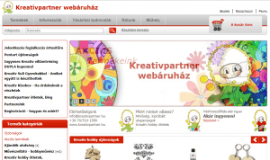 kreatív webáruház
